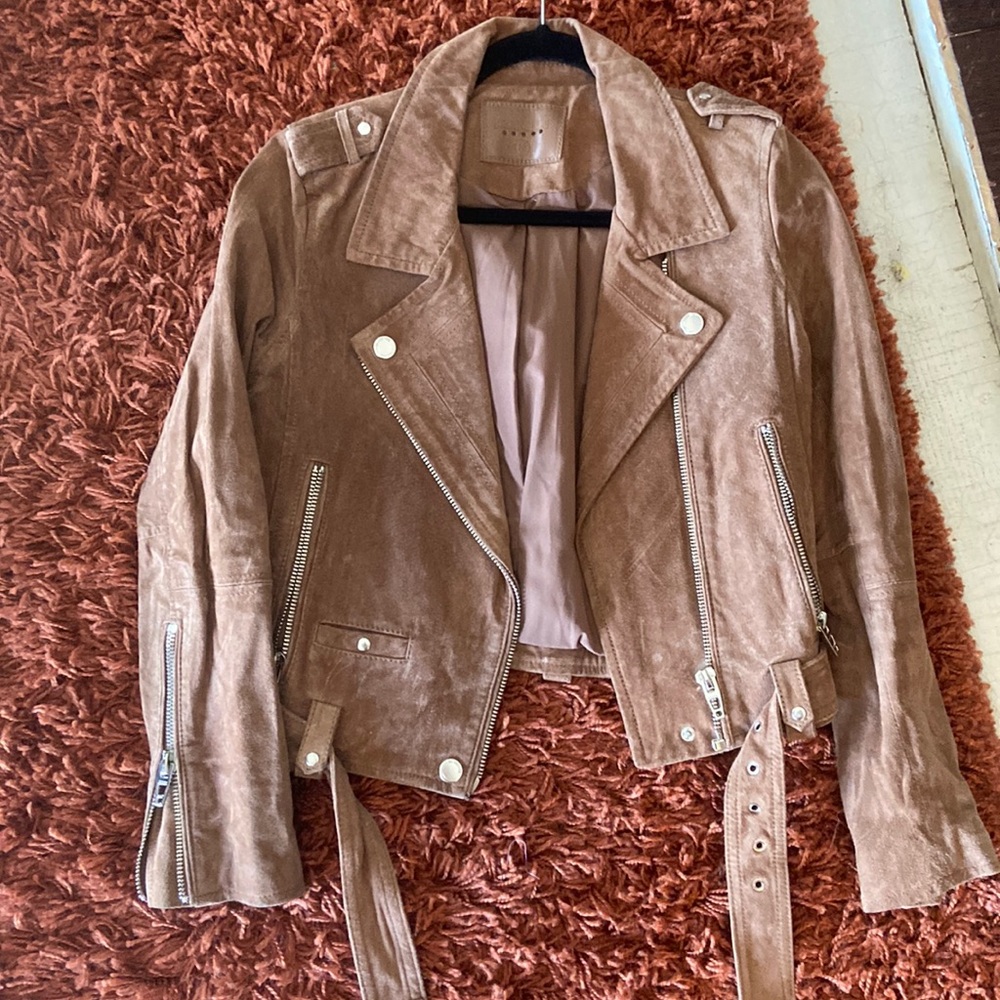 Blank NYC Tan Suede Jacket